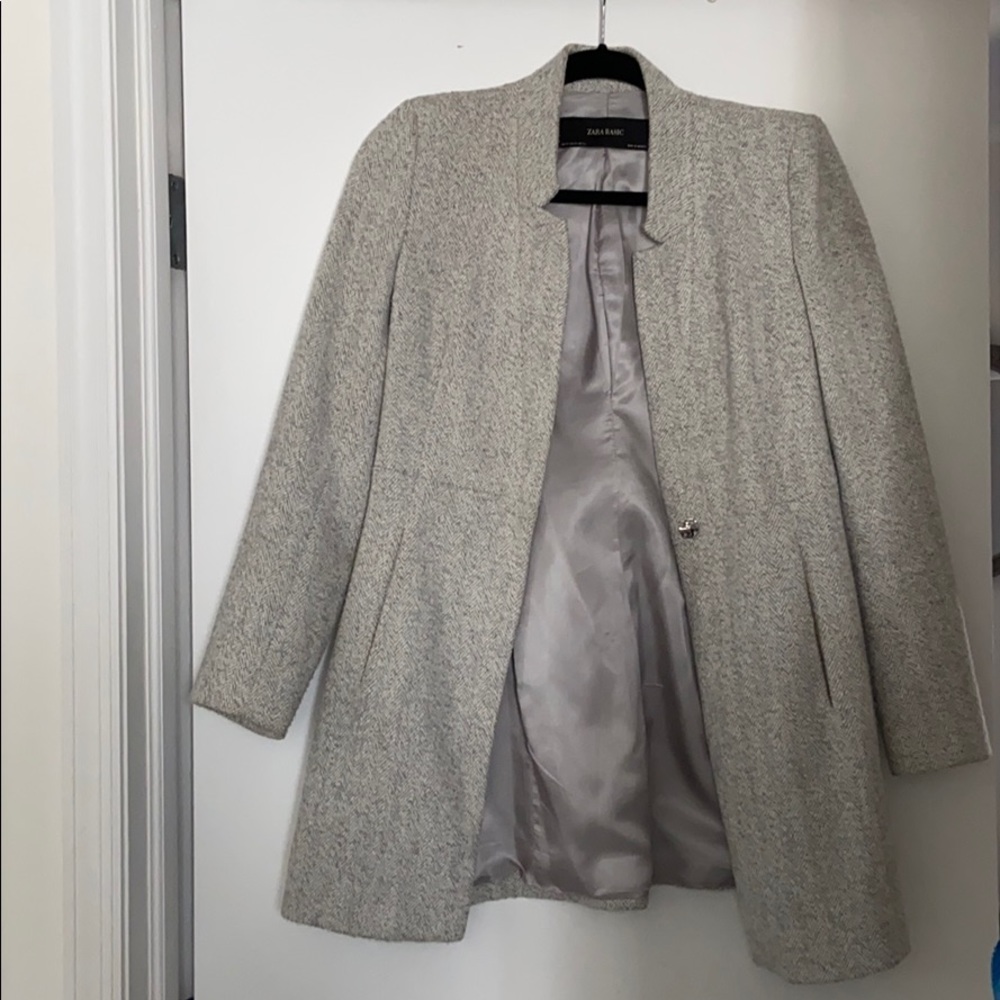 zara gray frock coat